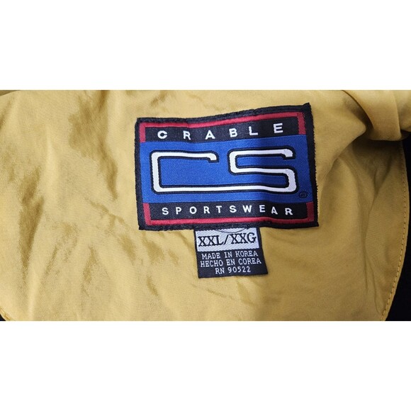 CS Crable Sportswear Men's Jacket XXL Missouri Tigers Embroidered Hooded, Korean - Picture 8 of 9